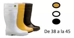 Bota de PVC caña larga sin puntera (consultar precio en color blanco, negro y beige)